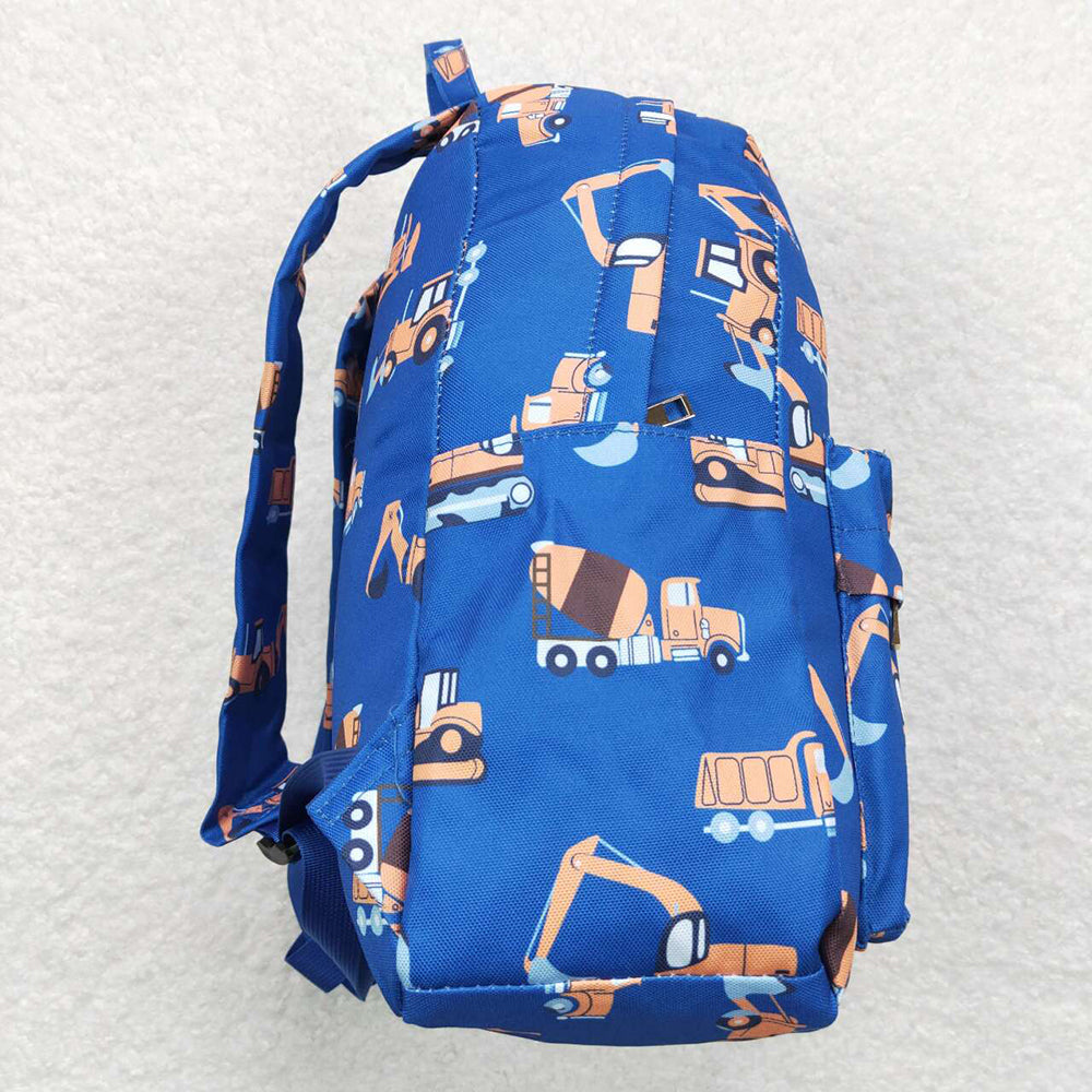 Baby Kids Boys Navy Construction Backpack Back Bags