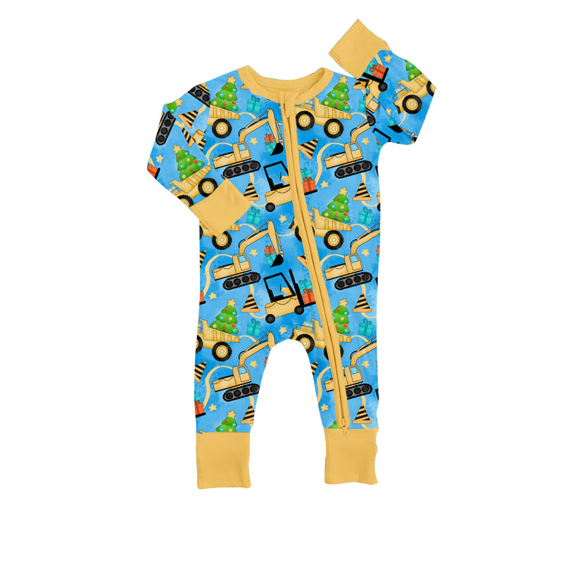 Baby Kids Construction Zip Rompers preorder(moq 5)