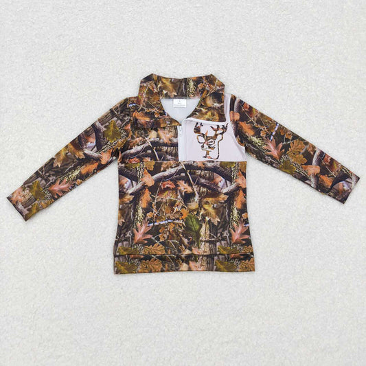 Baby Boys Camo Hunting Deer Zip Pullover Jackets Tops