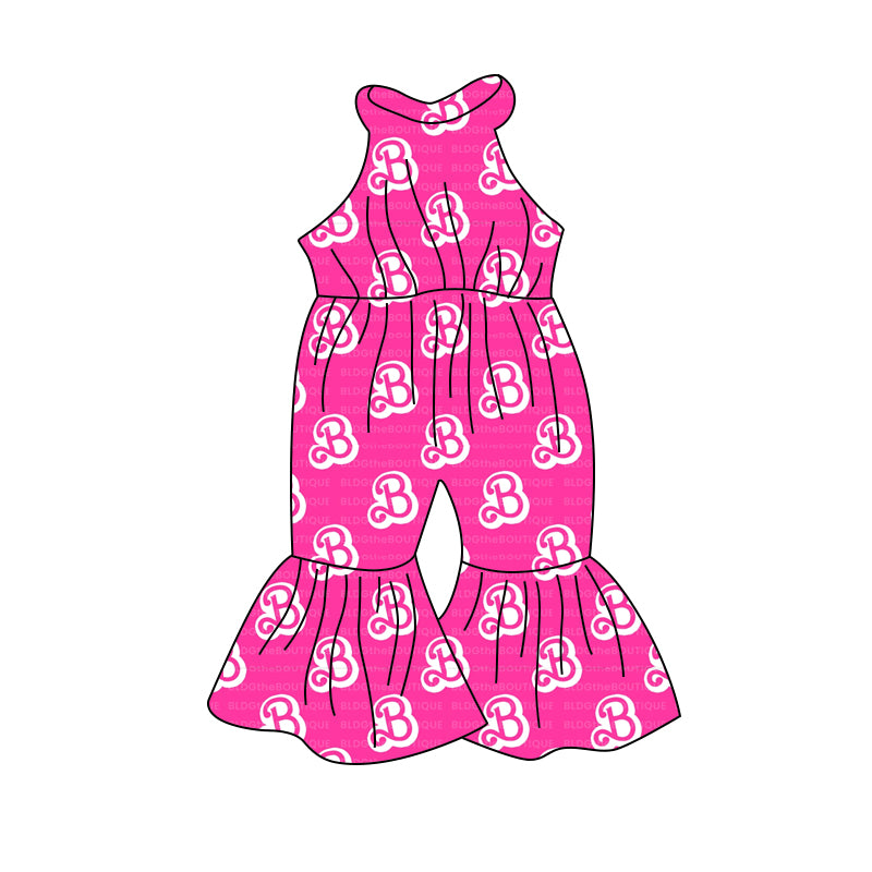 Baby Girls Pink Doll Bell Pants Jumpsuits preorder(moq 5)