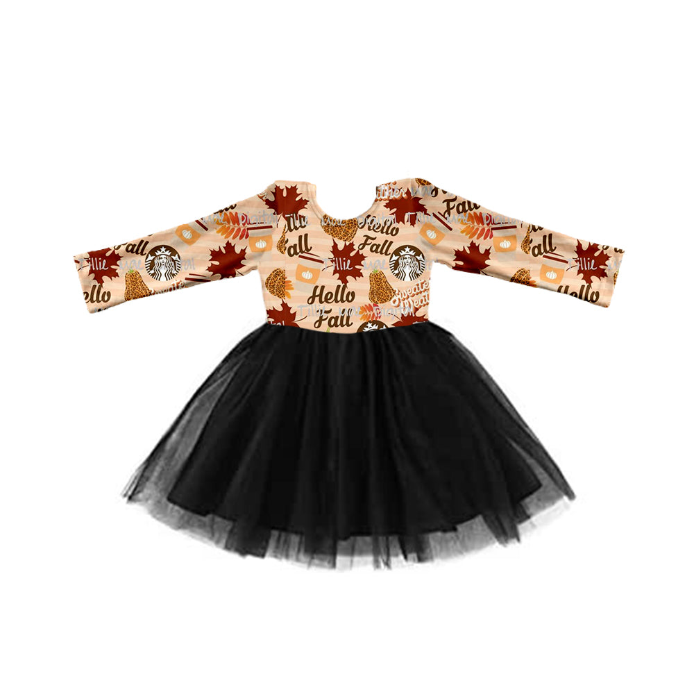 Baby Girls Hello Fall Tutu Dresses preorder(moq 5)