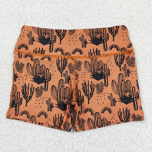Baby Girls Brown Cactus Biking Summer Bottoms Shorts