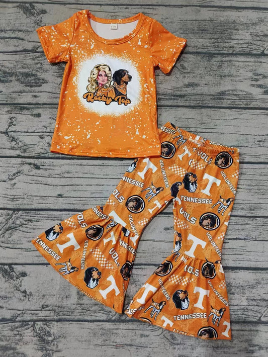 Baby Girs Singer Tennessee Team Top Bell Pants Clothes Sets preorder(MOQ 5)