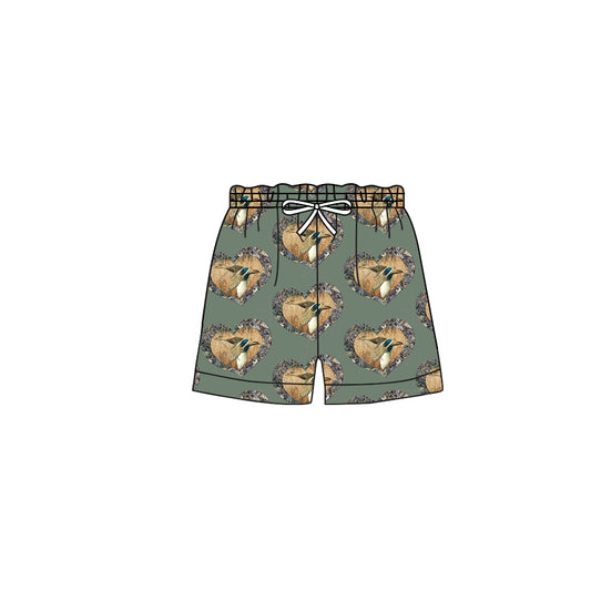 Baby Boys Green Duck Hunting Trunk Swimsuits preorder(moq 5)