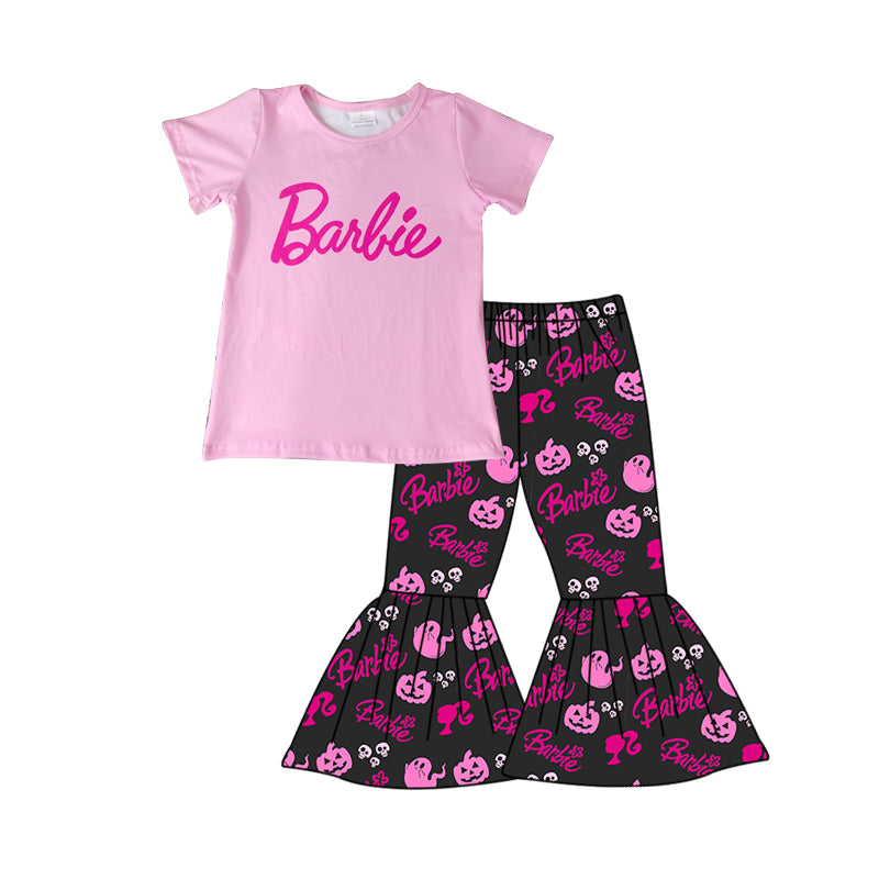 Baby Girls Doll Pink Shirt Bell Pants Clothes Sets preorder(moq 5)