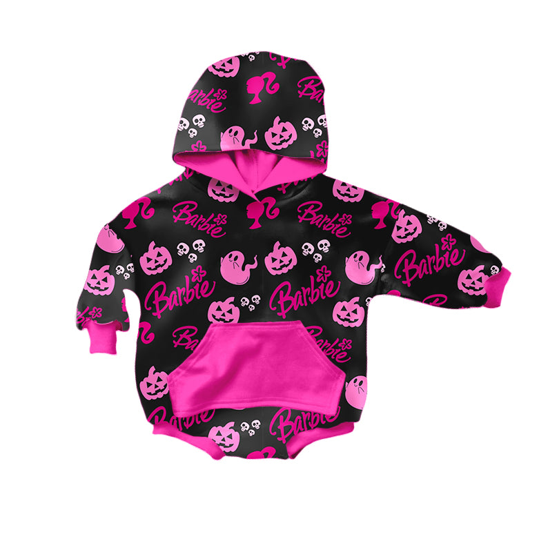 Baby Girls Doll Hoodie Long Sleeve Rompers preorder(moq 5)