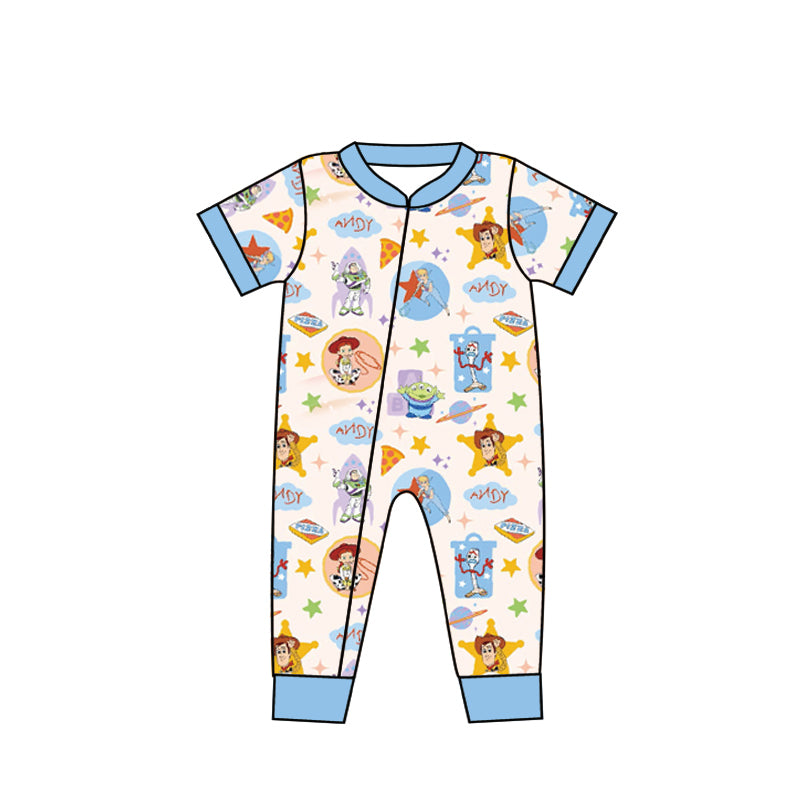 Baby Girls Cartoon Toys Zip Rompers preorder(moq 5)