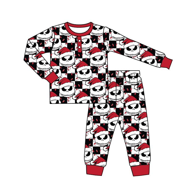 Baby Boys Christmas Ghost Pajamas Clothes Sets preorder(moq 5)