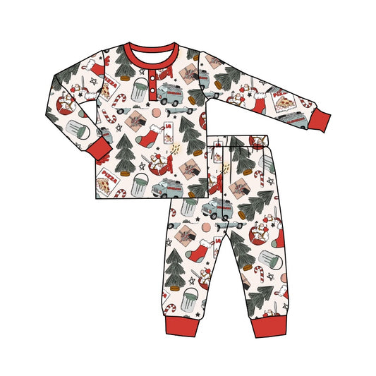 Baby Boys Christmas Present Pajamas Clothes Sets preorder(moq 5)