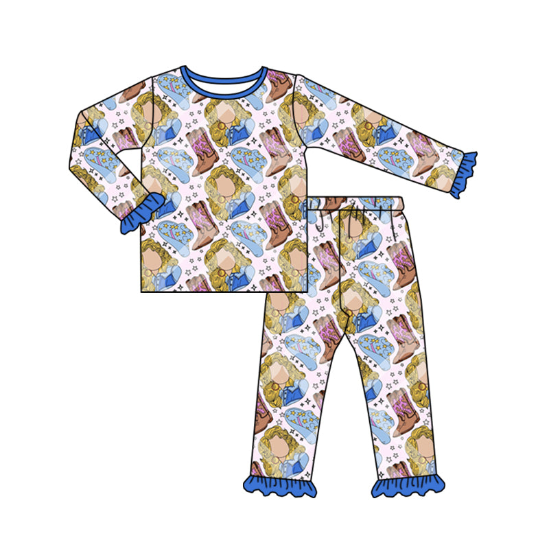 Baby Girls Singer Boots Pajamas Clothing Sets preorder(moq 5)