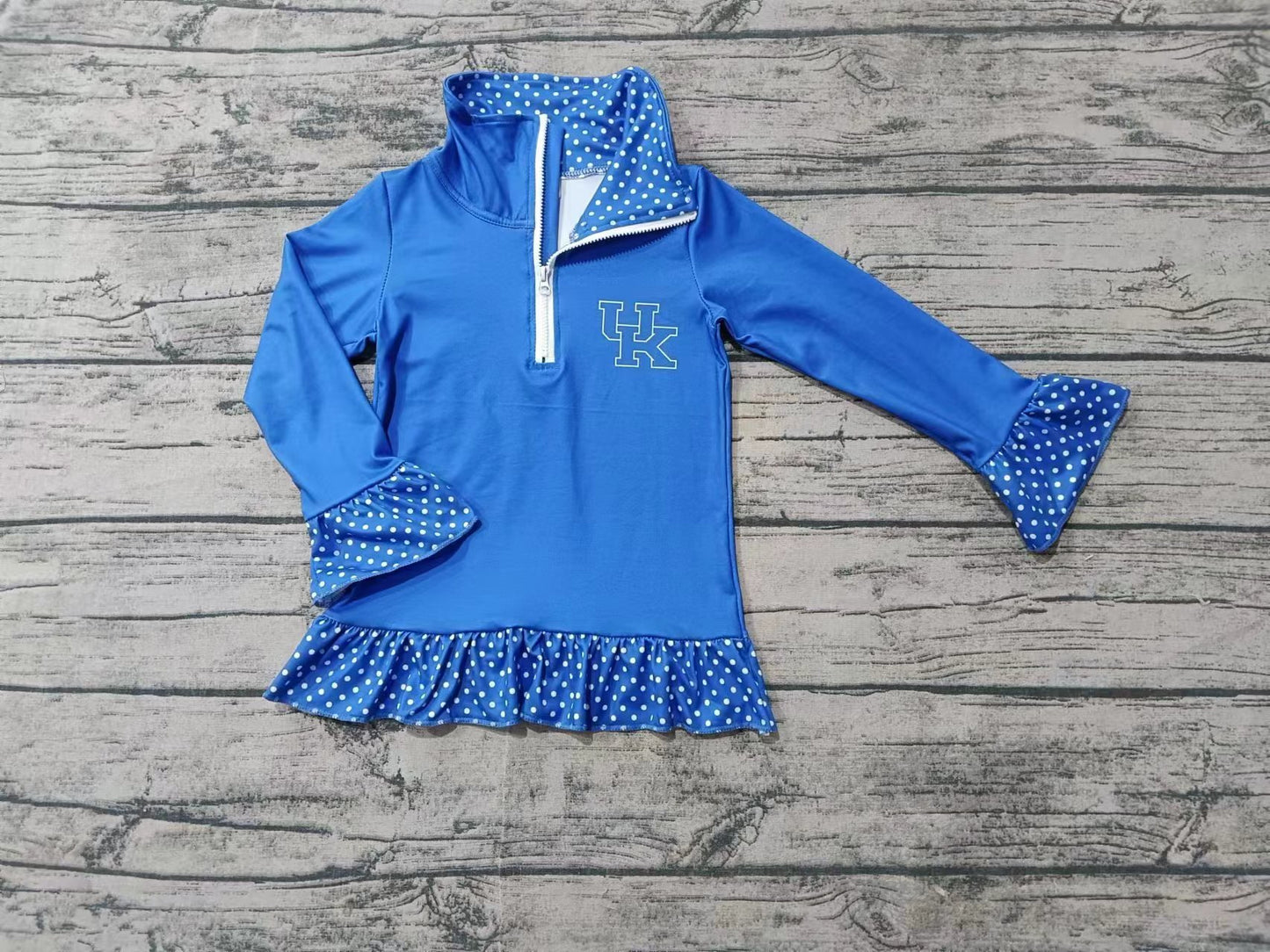 Baby Girls UK Team Pullovers Zip Tee Shirts Tops preorder(MOQ 5)