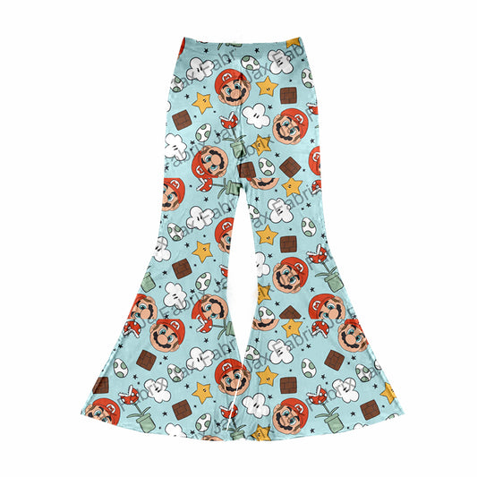 Adult Women Cute Cartoon Game Bell Bottom Pants Preorder(moq 5)