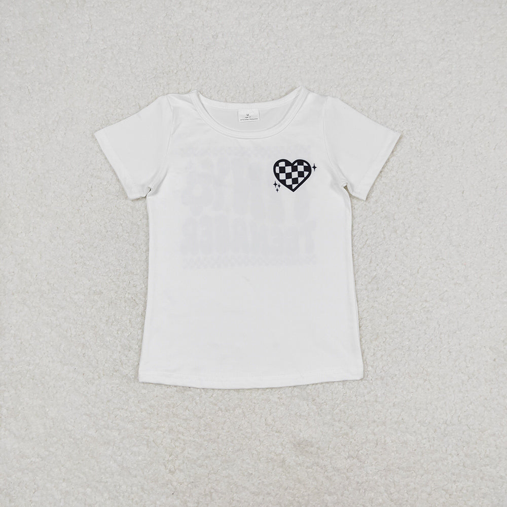 Baby Girls Toddler Black Short Sleeve Tiny Teenager Tee Shirts Tops