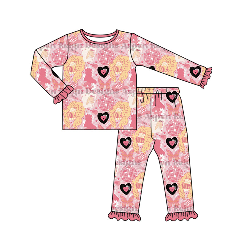 Baby Girls Singer Boots Western Pajamas Clothing Sets preorder(moq 5)