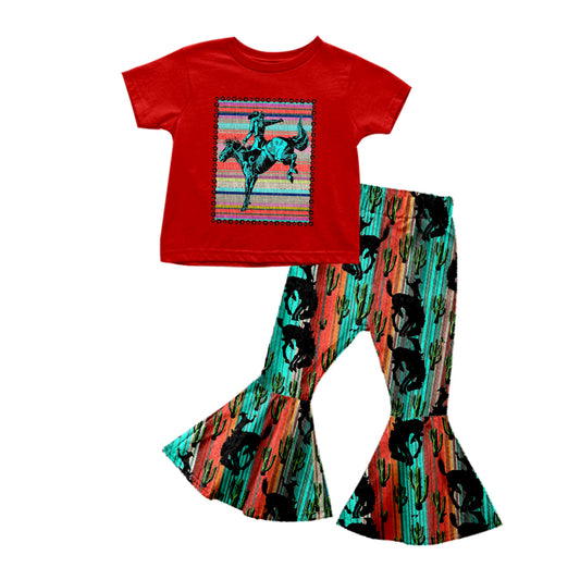 Baby Girls Rodeo Serape Pants Top Jammies Pajamas Sets preorder(moq 5)