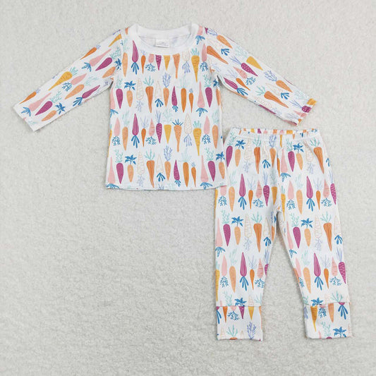 Baby Boys Carrots Easter Pajamas Sibling Rompers Outfits Clothes Sets