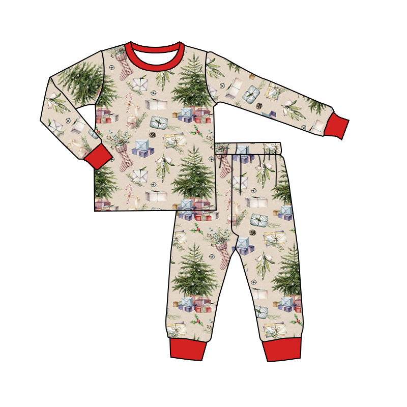 Baby Kids Christmas Tree Pajamas Clothes preorder(moq 5)