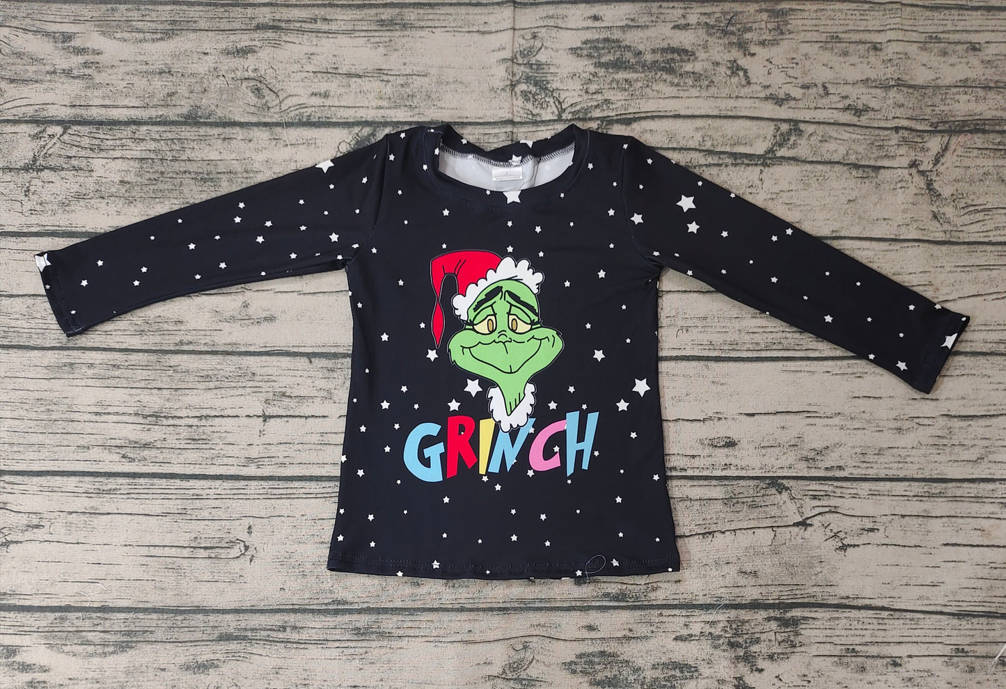 Baby Girls Black Color Frog Christmas Long Sleeve Tee Shirts preorder
