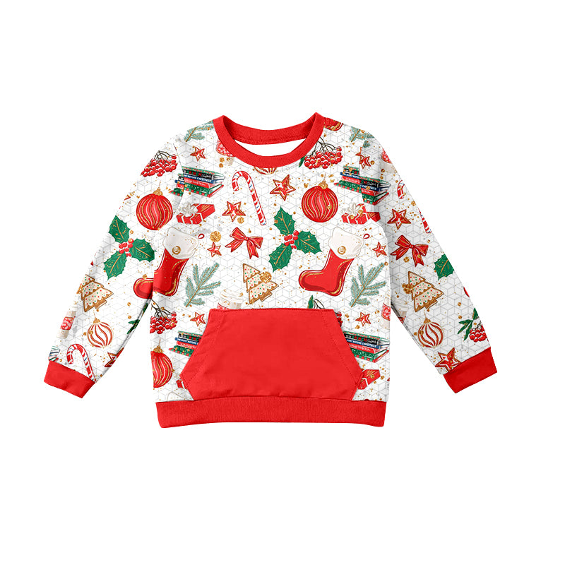 Baby Boys Christmas Socks Long Sleeve Tee Shirts preorder(moq 5)