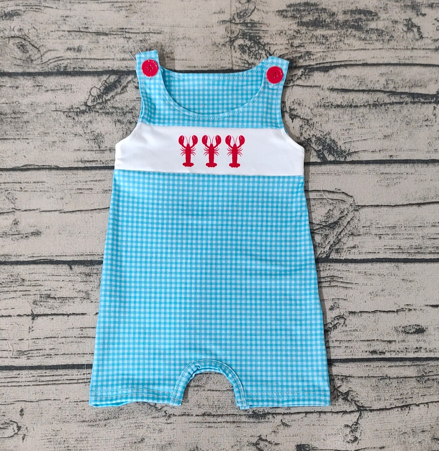 Baby Infant Boys Crawfish Sleeveless Rompers