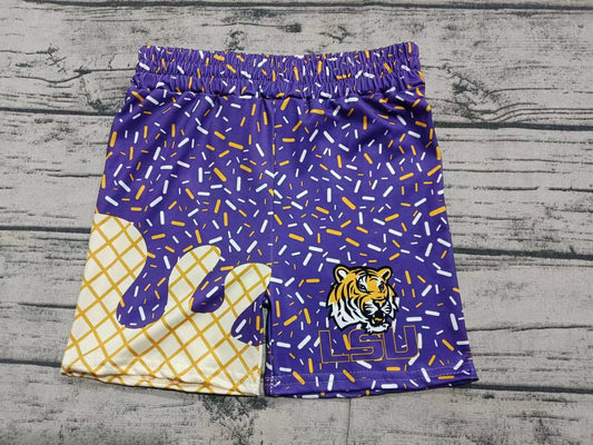 Baby Boys Girls LSU Tiger Team Shorts Bottoms Preorder(moq 5)