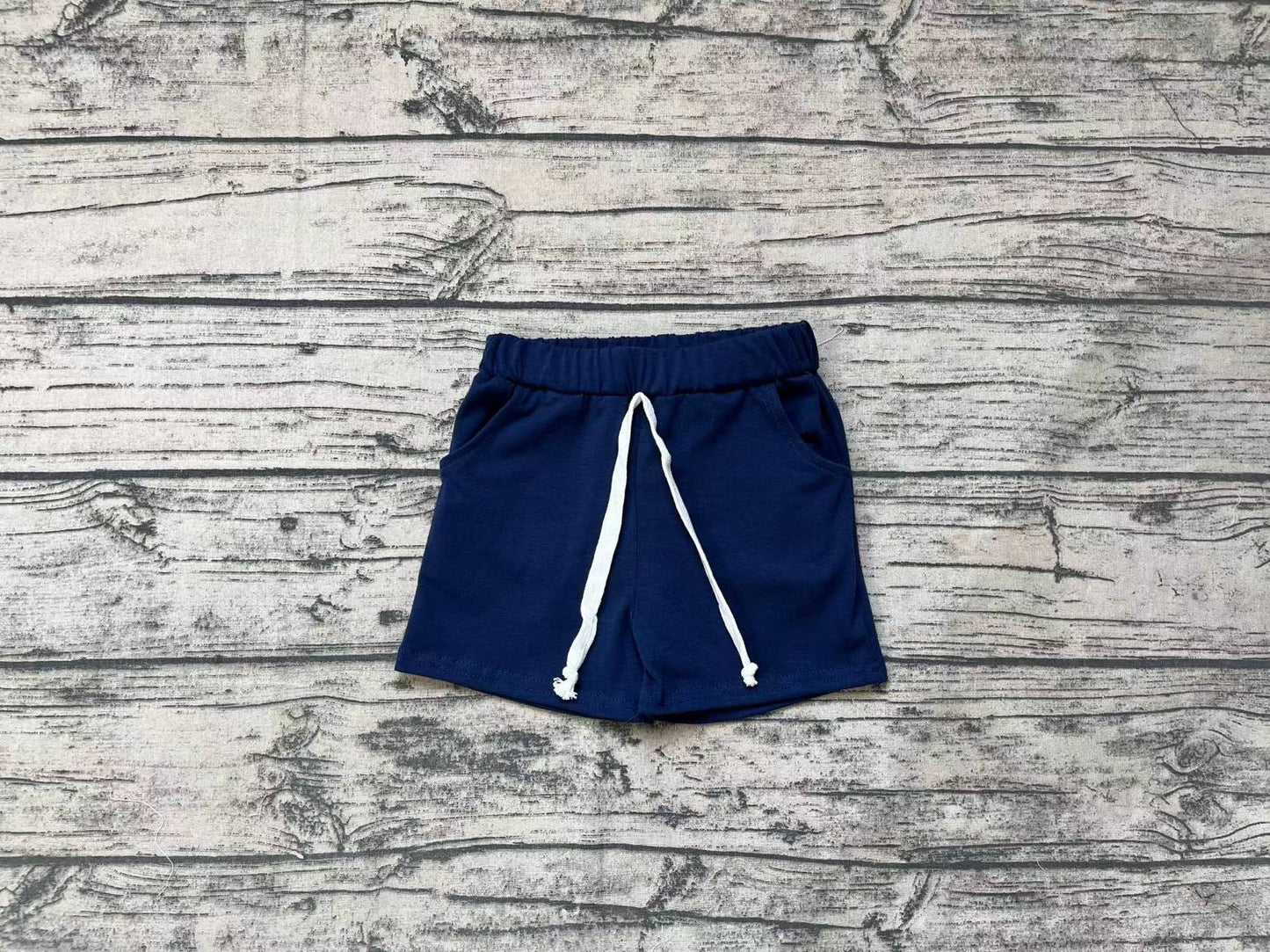 Baby Boys Summer Navy Pockets Cotton Bottoms Shorts