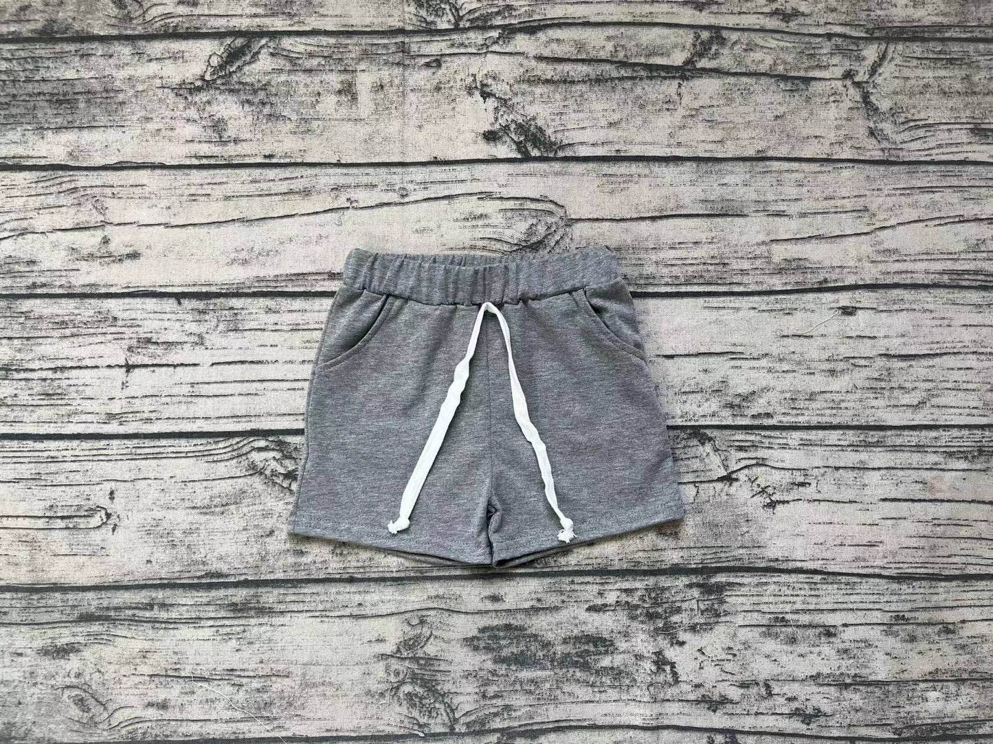 Baby Boys Summer Grey Pockets Cotton Bottoms Shorts