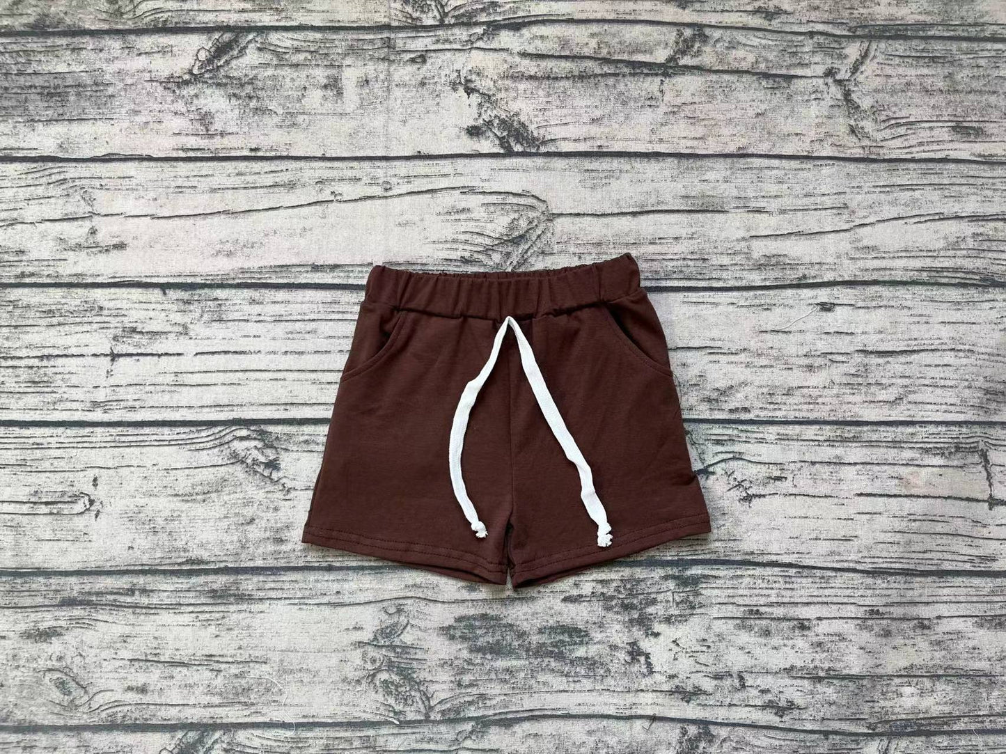 Baby Boys Summer Brown Pockets Cotton Bottoms Shorts