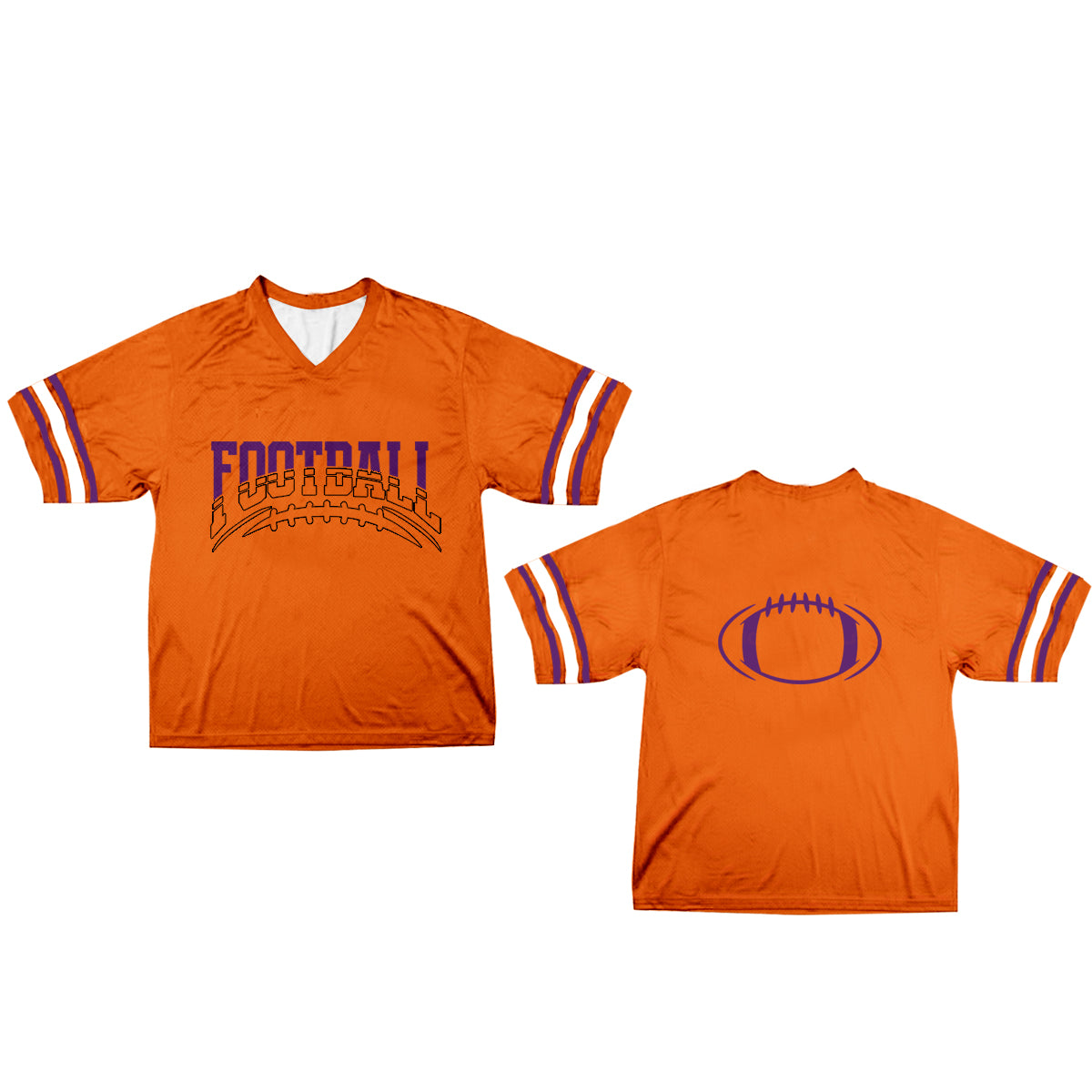 Baby Kids Football Team Orange Short Sleeve Tee Shirts Tops preorder(moq 5)