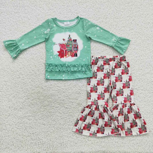 Baby Girls Chrsitmas Green Soldier Clothing Sets