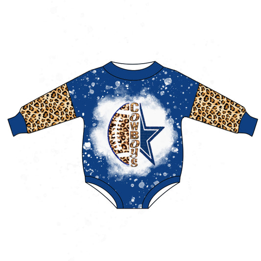 Baby Infant Girls Football Team Long Sleeve Rompers preorder(moq 5)