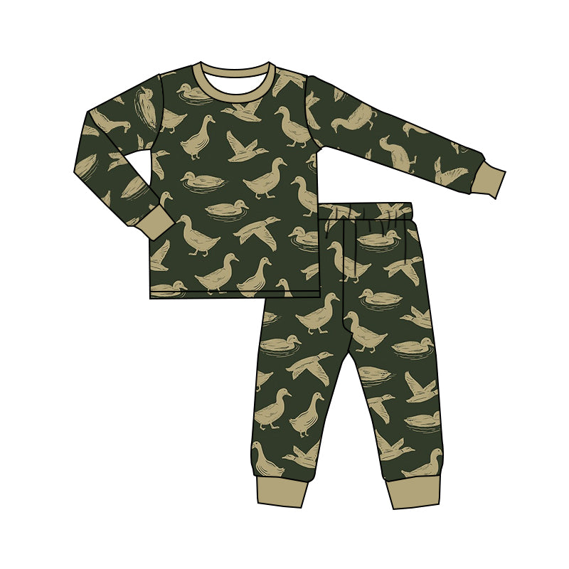 Baby Boys Duck Tee Shirt Pants Pajamas Clothing Sets Preorder(moq 5)