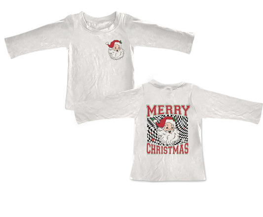 Baby Kids Christmas Santa Long Sleeve Tee Shirts Tops preorder(moq 5)