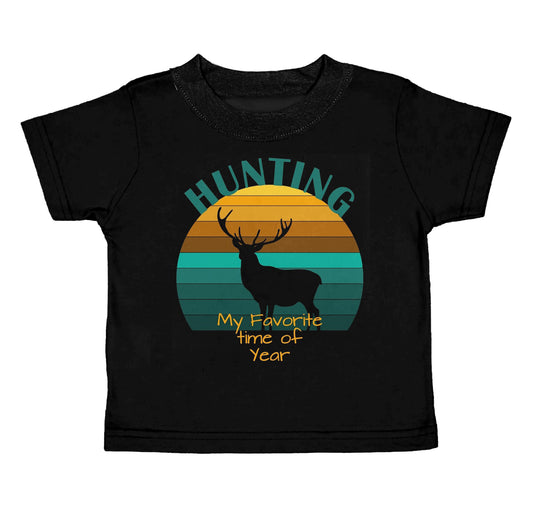 Baby Boys Hunting Deer Short Sleeve Tee Shirts Tops Preorder(moq 5)