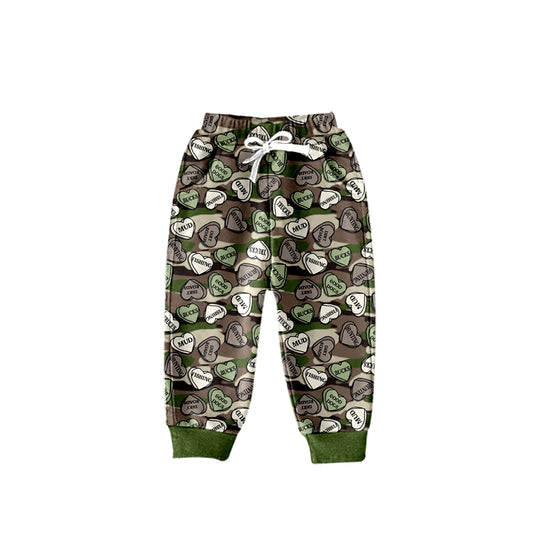 Baby Boys Camo Valentines Hearts Pants preorder(moq 5)