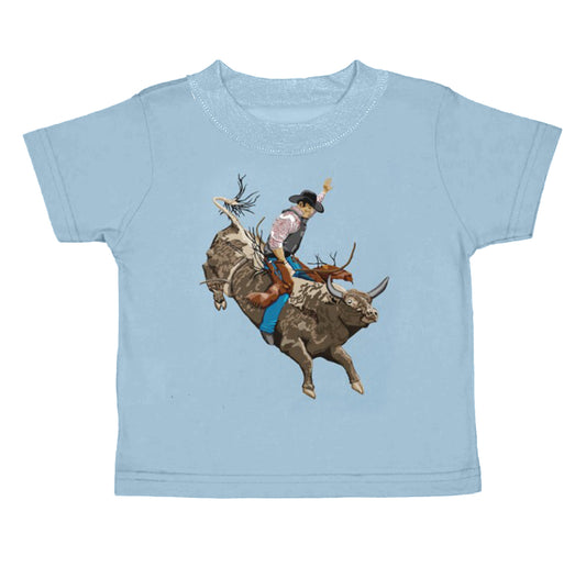 Baby Boys Western Blue Rodeo Short Sleeve Shirts Preorder(moq 5)