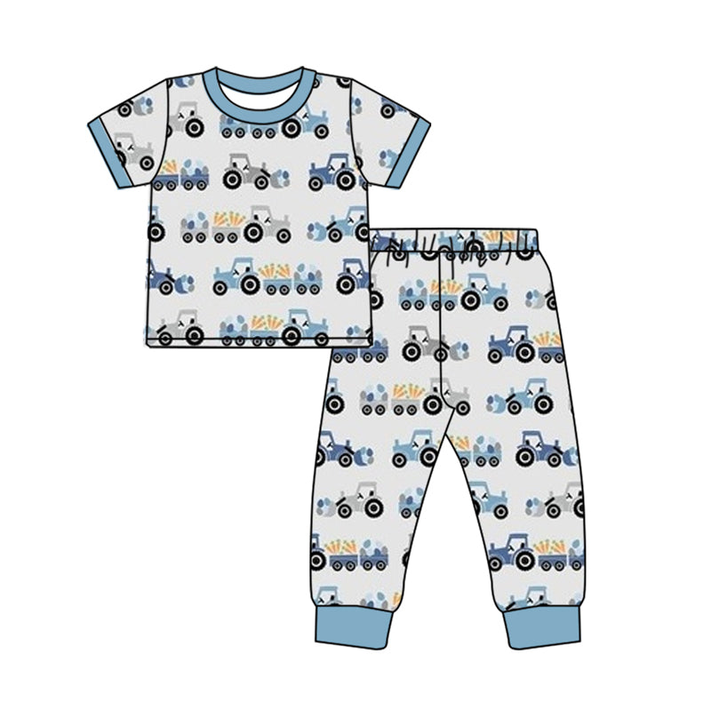 Baby Boys Easter Carrot Tee Bottom Pants Pajamas Clothes Sets preorder(moq 5)