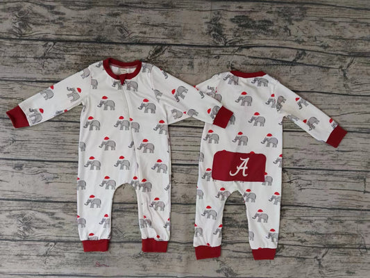 Baby Infant Boys Team Elephant Zip Rompers preorder(moq 5)