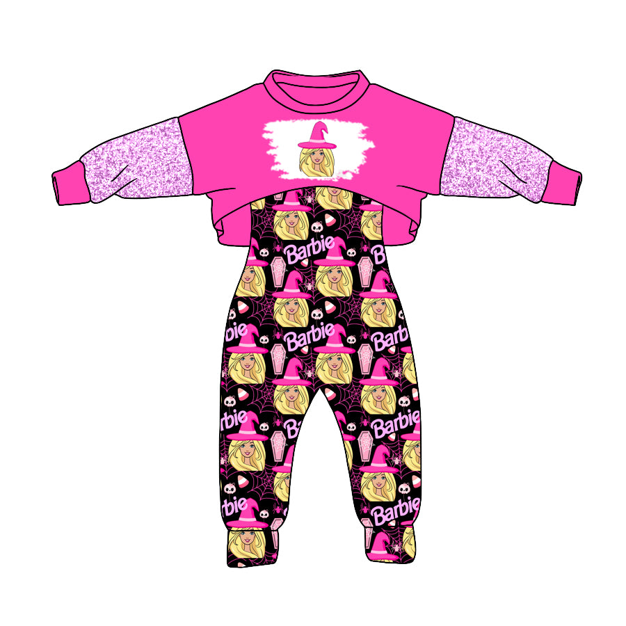 Baby Girls Doll Pink 2pcs Jumpsuits Sets preorder(moq 5)