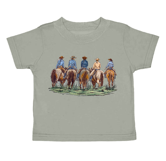 Baby Boys Toddler Western Horse Riding Short Sleeve Tee Shirts Tops Preorder(moq 5)