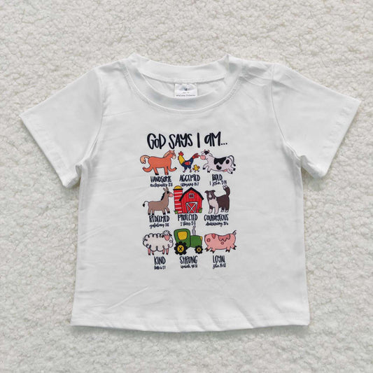 Baby Boys Farm Short Sleeve Tee Shirts Tops