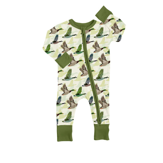 Baby Infant Duck Hunting Zip Rompers preorder(moq 5)