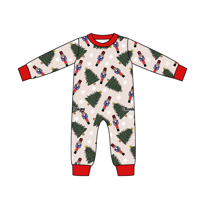 Baby Infant Red Christmas Soldier Rompers preorder(moq 5)