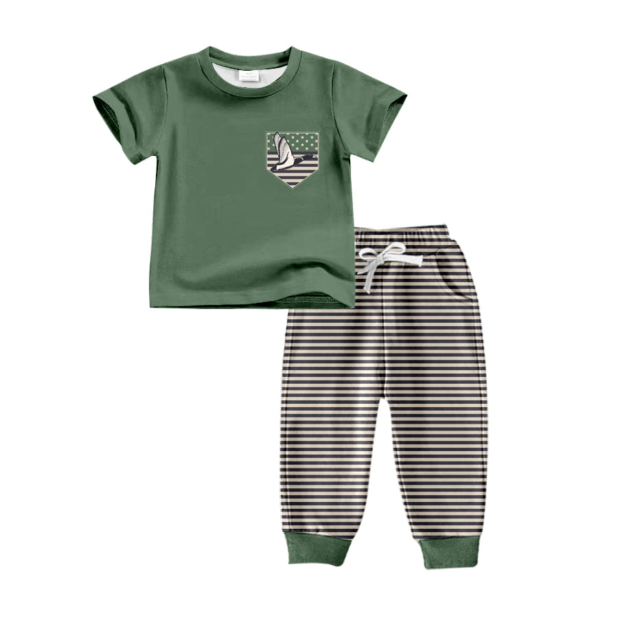 Baby Boys Duck Short Tee Shirt Pants Clothing Sets Preorder(moq 5)