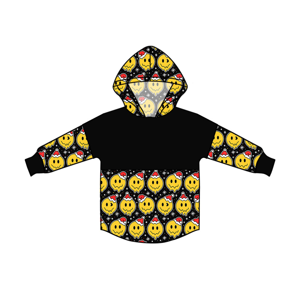 Baby Kids Smile Christmas Hats Hoodie Long Sleeve Tee Shirts preorder(moq 5)