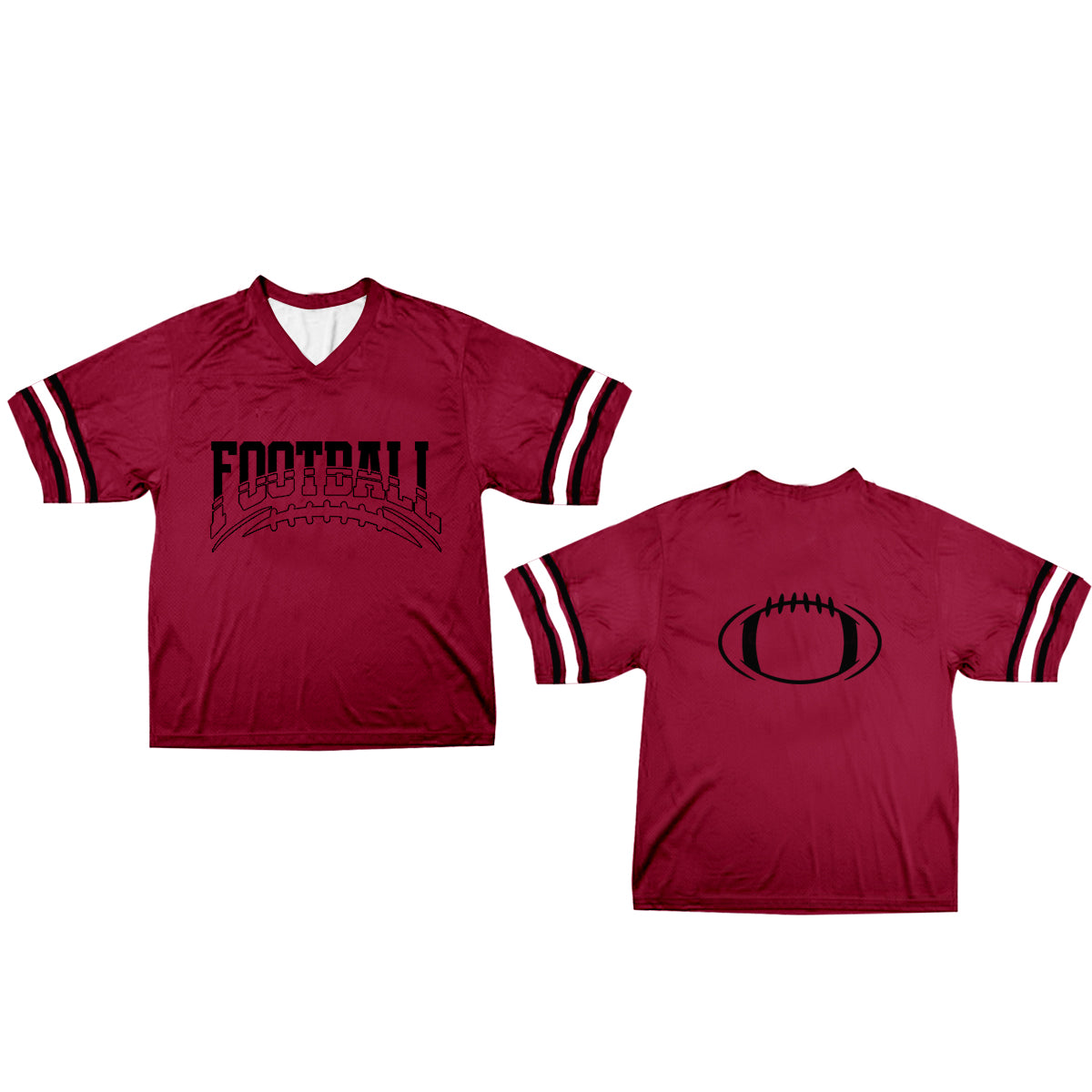 Baby Kids Football Team Maroon Short Sleeve Tee Shirts Tops preorder(moq 5)