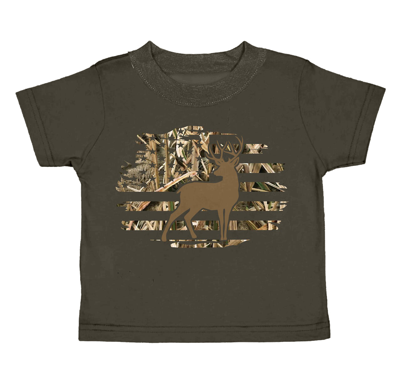 Baby Boys Camo Deer Short Sleeve Tee Shirts Tops Preorder(moq 5)