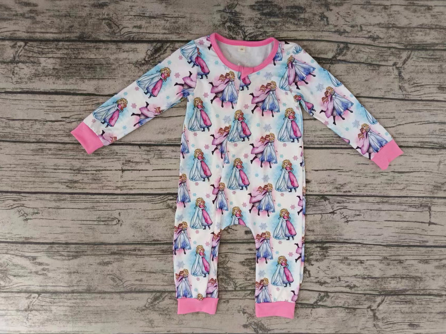 Baby Infant Girls Princess Zip Rompers preorder(moq 5)