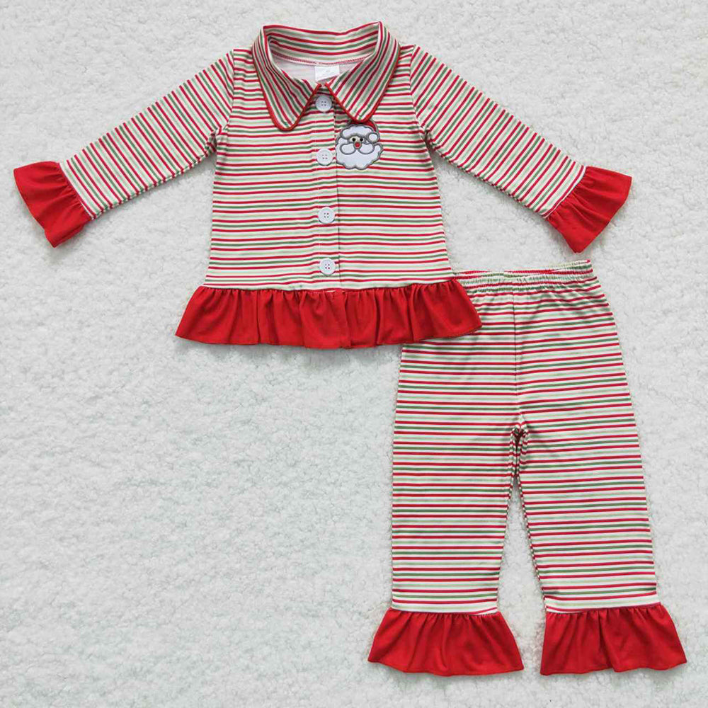 Baby Girls Christmas Santa Pajamas Clothes Sets