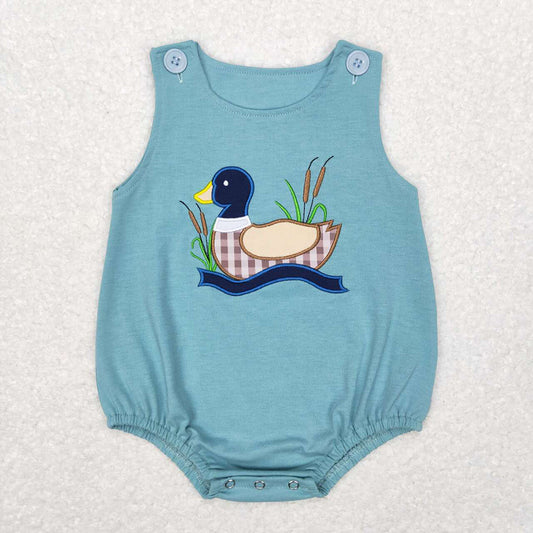 Baby Infant Boys Duck Summer Sleeveless Rompers